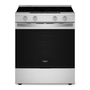 Whirlpool 30-inch Smart Slide in Electric Range with Air Cooking Technology, No Preheat Air Fry, WipeClean™ Coating, Steam/Self Clean and High Speed Preheat