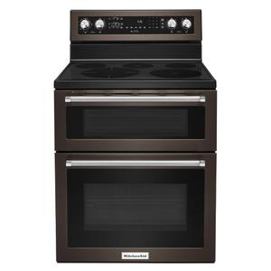 KitchenAid KitchenAid 30 in. Wide 4-Element 6.7 cu. ft. Self-Cleaning Freestanding Double-Oven Electric Convection Range