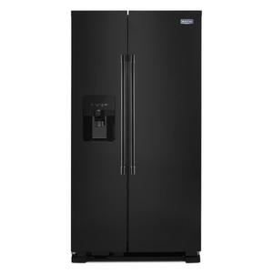 Maytag Maytag 36 in. Wide 24.5 cu. ft. Side-by-Side Refrigerator with Exterior Ice and Water Dispenser (Black)